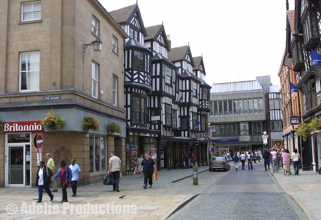 <b>City Centre, Shrewsbury, England</b><br/>&ldquo;...a town of crooked old buildings falling over themselves with charm.&rdquo;